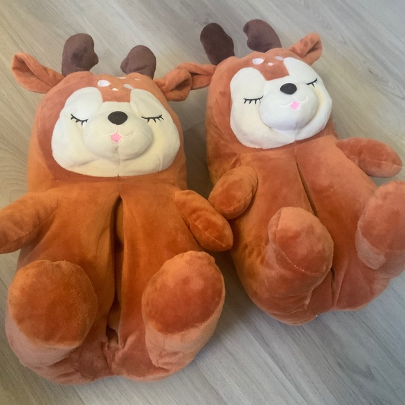 Slippers reindeer NEW without tag - Picture 1 of 6